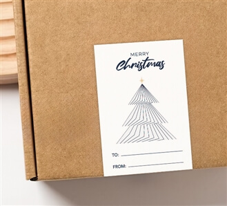Rectangular Stickers 2 - Merry Christmas 