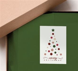 Rectangular Stickers 5 - Merry Christmas 