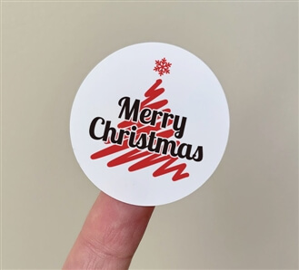 Round Stickers 5 - Merry Christmas 