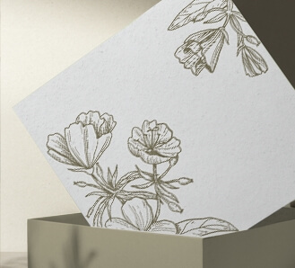 Premium Gift Box - Beige Flower