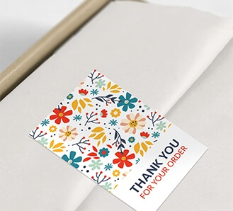 Rectangular Stickers - Thank you for your order