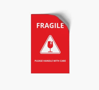 Rectangular Stickers - Fragile
