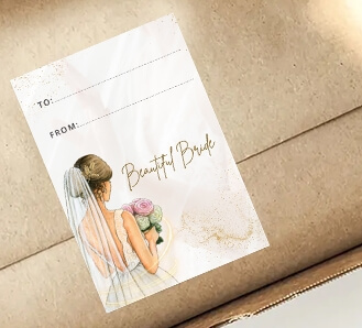 Rectangular Stickers - Bride