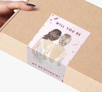 Rectangular Stickers - Bridesmaid