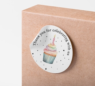 Round Stickers - Thank You for Celebrating with Us