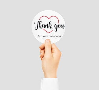 Round Stickers - Thank you for your purchase
