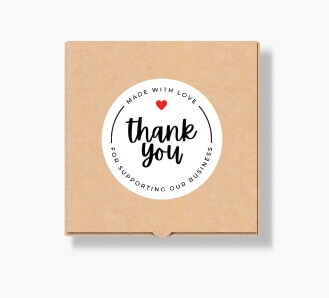 Round Stickers - Thank you for supporting my small business