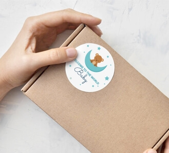 Round Stickers - Welcome to the world