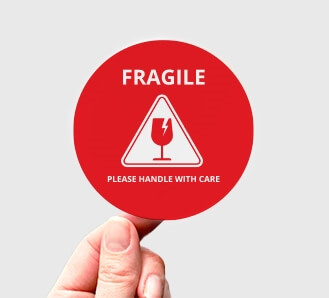 Round Stickers - Fragile
