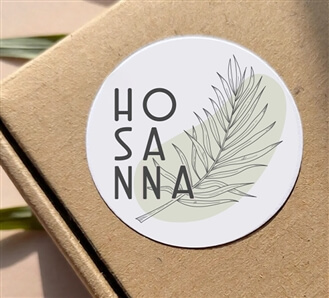 Round Stickers - Hosana