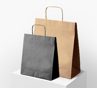 Paper Bags with Twisted Handles