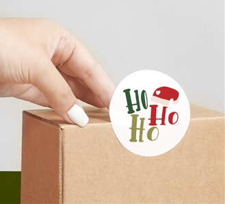 Round Stickers 4 - HoHoHo