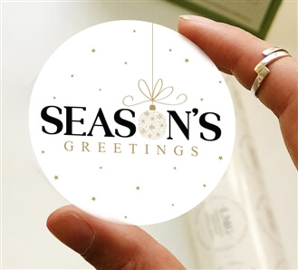 Round Stickers 3 - Season's Greetings 